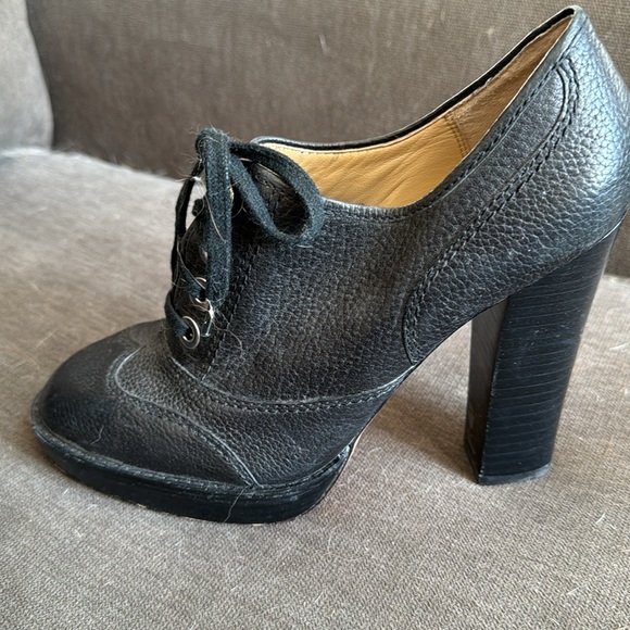 Coach Leather High Heel Shoes size 7B - Picture 5 of 6